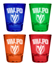 Load image into Gallery viewer, Valparaiso University Engraved Full Color 2oz Shot Glass Officially Licensed Collegiate Product
