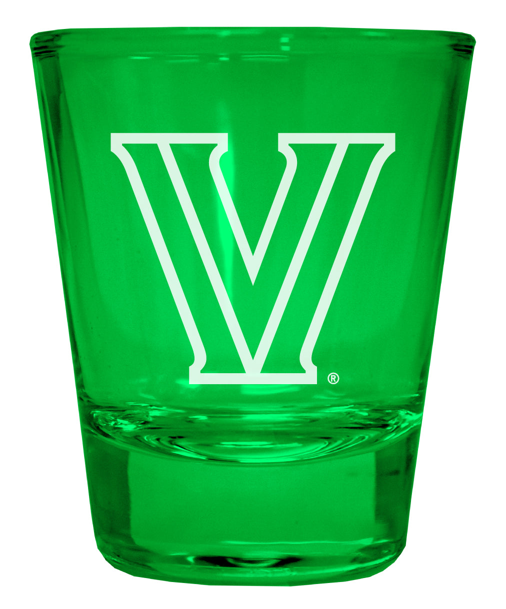 Villanova Wildcats Engraved Full Color 2oz Shot Glass Green Officially Licensed Collegiate Product 4-Pack