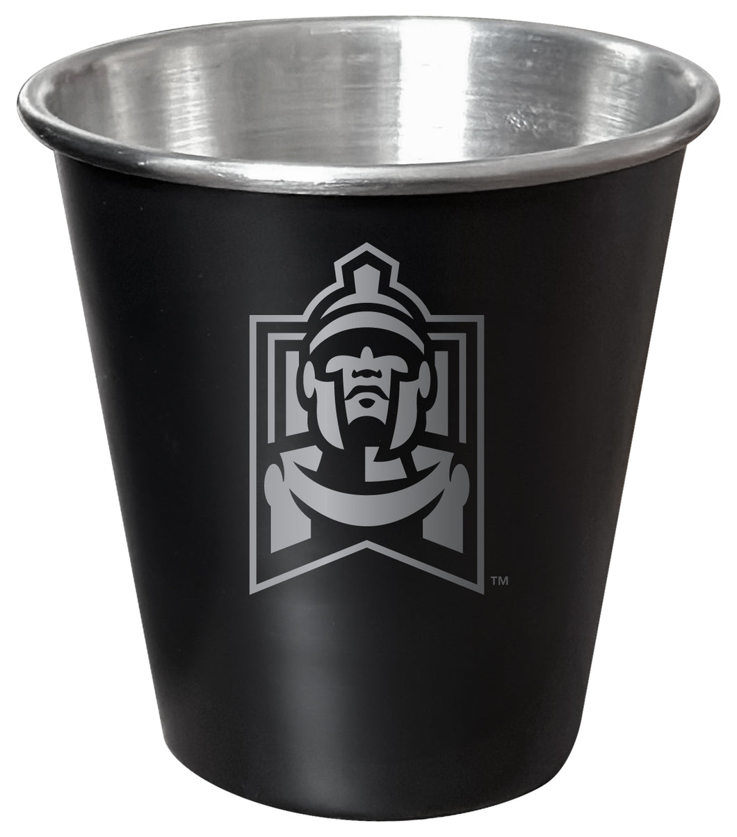 East Stroudsburg University Engraved 2oz Tin Shot Glass Black Matte Coating Officially Licensed Collegiate Product Single