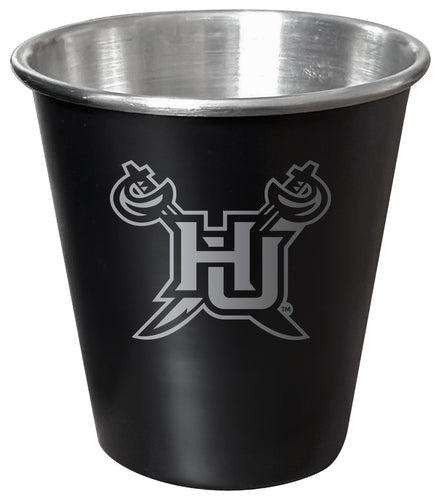 Hampton University Engraved 2oz Tin Shot Glass Black Matte Coating Officially Licensed Collegiate Product Single