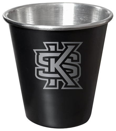 Kennesaw State University Engraved 2oz Tin Shot Glass Black Matte Coating Officially Licensed Collegiate Product Single