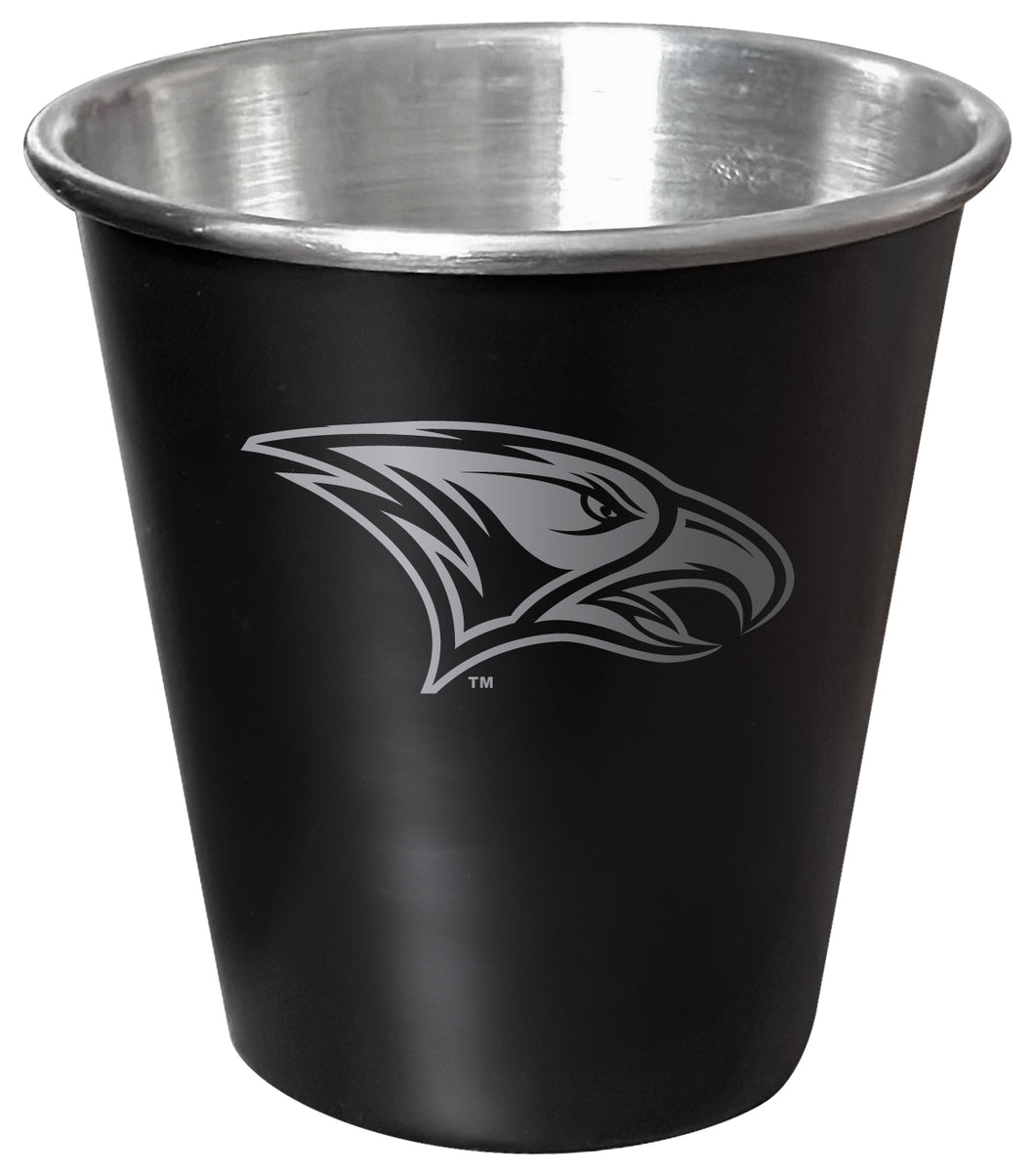 North Carolina Central Eagles Engraved 2oz Tin Shot Glass Black Matte Coating Officially Licensed Collegiate Product Single