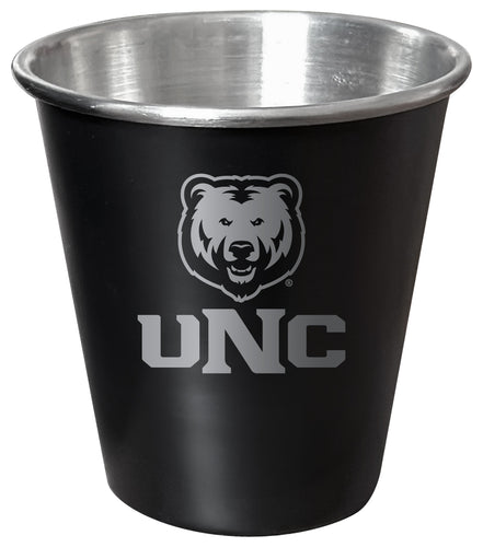 Northern Colorado Bears Engraved 2oz Tin Shot Glass Black Matte Coating Officially Licensed Collegiate Product 4-Pack