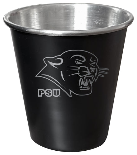 Plymouth State University Engraved 2oz Tin Shot Glass Black Matte Coating Officially Licensed Collegiate Product Single