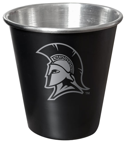 North Carolina Greensboro Spartans Engraved 2oz Tin Shot Glass Black Matte Coating Officially Licensed Collegiate Product Single