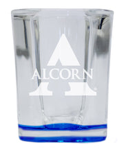 Load image into Gallery viewer, Alcorn State Braves 2 Ounce Engraved Shot Glass Square Officially Licensed Collegiate Product
