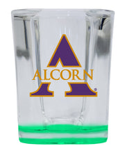 Load image into Gallery viewer, Alcorn State Braves 2 Ounce Shot Glass Square Officially Licensed Collegiate Product
