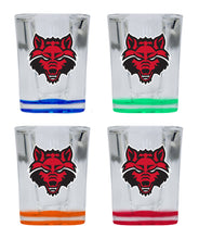 Load image into Gallery viewer, Arkansas State 2 Ounce Shot Glass Square Officially Licensed Collegiate Product
