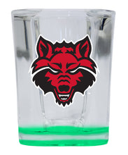 Load image into Gallery viewer, Arkansas State 2 Ounce Shot Glass Square Officially Licensed Collegiate Product
