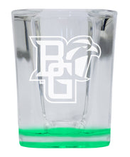 Load image into Gallery viewer, Bowling Green Falcons 2 Ounce Engraved Shot Glass Square Officially Licensed Collegiate Product
