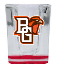 Load image into Gallery viewer, Bowling Green Falcons 2 Ounce Shot Glass Square Red Base Officially Licensed Collegiate Product 4-Pack
