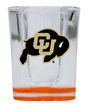 Load image into Gallery viewer, Colorado Buffaloes 2 Ounce Shot Glass Square Officially Licensed Collegiate Product
