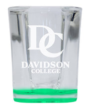 Load image into Gallery viewer, Davidson College 2 Ounce Engraved Shot Glass Square Officially Licensed Collegiate Product
