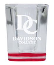 Load image into Gallery viewer, Davidson College 2 Ounce Engraved Shot Glass Square Officially Licensed Collegiate Product
