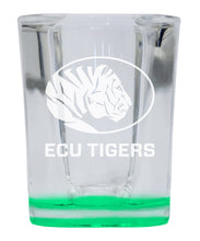 Load image into Gallery viewer, East Central University Tigers 2 Ounce Engraved Shot Glass Square Officially Licensed Collegiate Product
