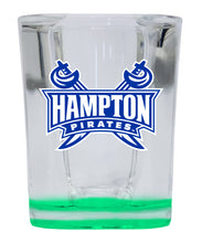 Load image into Gallery viewer, Hampton University 2 Ounce Shot Glass Square Officially Licensed Collegiate Product
