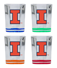 Load image into Gallery viewer, Illinois Fighting Illini 2 Ounce Shot Glass Square Officially Licensed Collegiate Product
