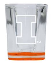 Load image into Gallery viewer, Illinois Fighting Illini 2 Ounce Engraved Shot Glass Square Officially Licensed Collegiate Product
