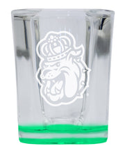 Load image into Gallery viewer, James Madison Dukes 2 Ounce Engraved Shot Glass Square Officially Licensed Collegiate Product
