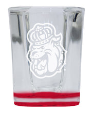 Load image into Gallery viewer, James Madison Dukes 2 Ounce Engraved Shot Glass Square Officially Licensed Collegiate Product
