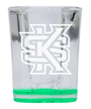 Load image into Gallery viewer, Kennesaw State University 2 Ounce Engraved Shot Glass Square Officially Licensed Collegiate Product
