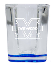 Load image into Gallery viewer, Marshall Thundering Herd 2 Ounce Engraved Shot Glass Square Officially Licensed Collegiate Product
