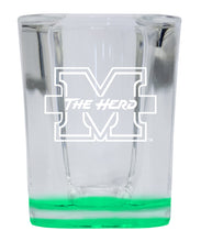 Load image into Gallery viewer, Marshall Thundering Herd 2 Ounce Engraved Shot Glass Square Officially Licensed Collegiate Product
