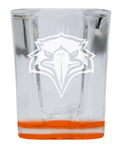 Morehead State University 2 Ounce Engraved Shot Glass Square Orange Base Officially Licensed Collegiate Product 2-Pack