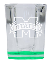 Load image into Gallery viewer, Mississippi State Bulldogs 2 Ounce Engraved Shot Glass Square Officially Licensed Collegiate Product
