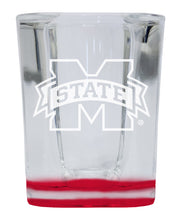 Load image into Gallery viewer, Mississippi State Bulldogs 2 Ounce Engraved Shot Glass Square Officially Licensed Collegiate Product
