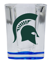 Load image into Gallery viewer, Michigan State Spartans 2 Ounce Shot Glass Square Officially Licensed Collegiate Product
