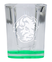 Load image into Gallery viewer, North Dakota State Bison 2 Ounce Engraved Shot Glass Square Officially Licensed Collegiate Product
