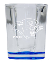 Load image into Gallery viewer, Plymouth State University 2 Ounce Engraved Shot Glass Square Officially Licensed Collegiate Product
