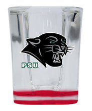 Load image into Gallery viewer, Plymouth State University  2 Ounce Shot Glass Square Red Base Officially Licensed Collegiate Product 4-Pack
