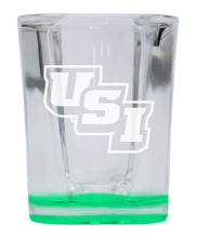 Load image into Gallery viewer, University of Southern Indiana 2 Ounce Engraved Shot Glass Square Officially Licensed Collegiate Product
