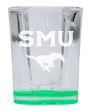 Load image into Gallery viewer, Southern Methodist University 2 Ounce Engraved Shot Glass Square Officially Licensed Collegiate Product
