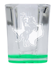 Load image into Gallery viewer, Tarleton State University 2 Ounce Engraved Shot Glass Square Officially Licensed Collegiate Product
