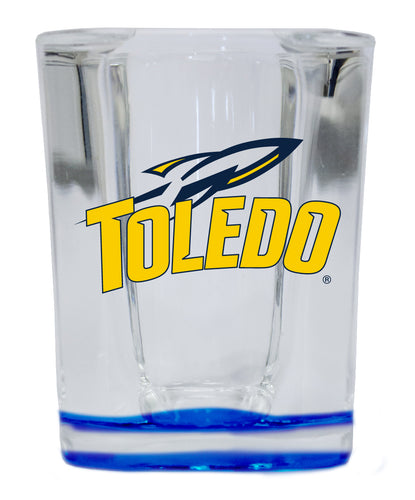 Toledo Rockets  2 Ounce Shot Glass Square Blue Base Officially Licensed Collegiate Product Single