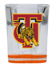 Load image into Gallery viewer, Tuskegee University  2 Ounce Shot Glass Square Orange Base Officially Licensed Collegiate Product 2-Pack
