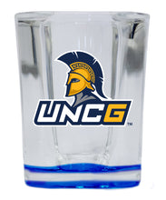 Load image into Gallery viewer, North Carolina Greensboro Spartans  2 Ounce Shot Glass Square  Officially Licensed Collegiate Product
