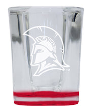 Load image into Gallery viewer, North Carolina Greensboro Spartans 2 Ounce Engraved Shot Glass Square Officially Licensed Collegiate Product
