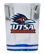 Load image into Gallery viewer, UTSA Road Runners  2 Ounce Shot Glass Square Blue Base Officially Licensed Collegiate Product Single
