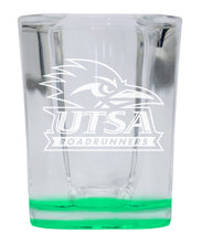 Load image into Gallery viewer, UTSA Road Runners 2 Ounce Engraved Shot Glass Square Officially Licensed Collegiate Product
