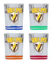 Load image into Gallery viewer, Valparaiso University  2 Ounce Shot Glass Square  Officially Licensed Collegiate Product
