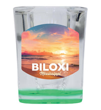 Load image into Gallery viewer, Biloxi Mississippi Design B Souvenir 2 Ounce Shot Glass Square
