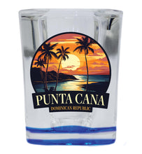 Load image into Gallery viewer, Punta Cana Dominican Republic Design E Souvenir 2 Ounce Shot Glass Square
