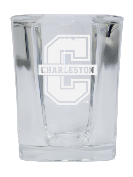 College of Charleston NCAA Collector's Edition 2oz Square Shot Glass - Laser Etched Logo 