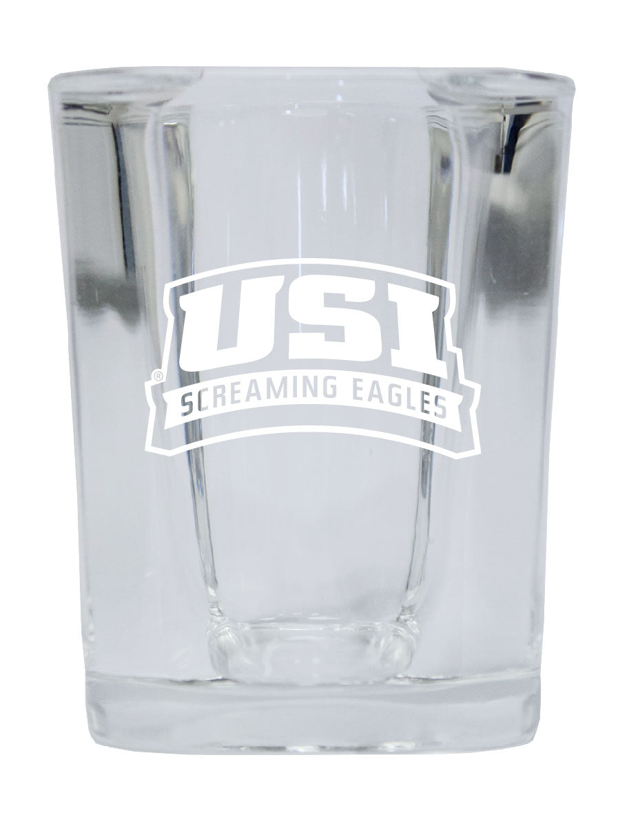 University of Southern Indiana 2 Ounce Shot Glass Square Officially Licensed Collegiate Product 