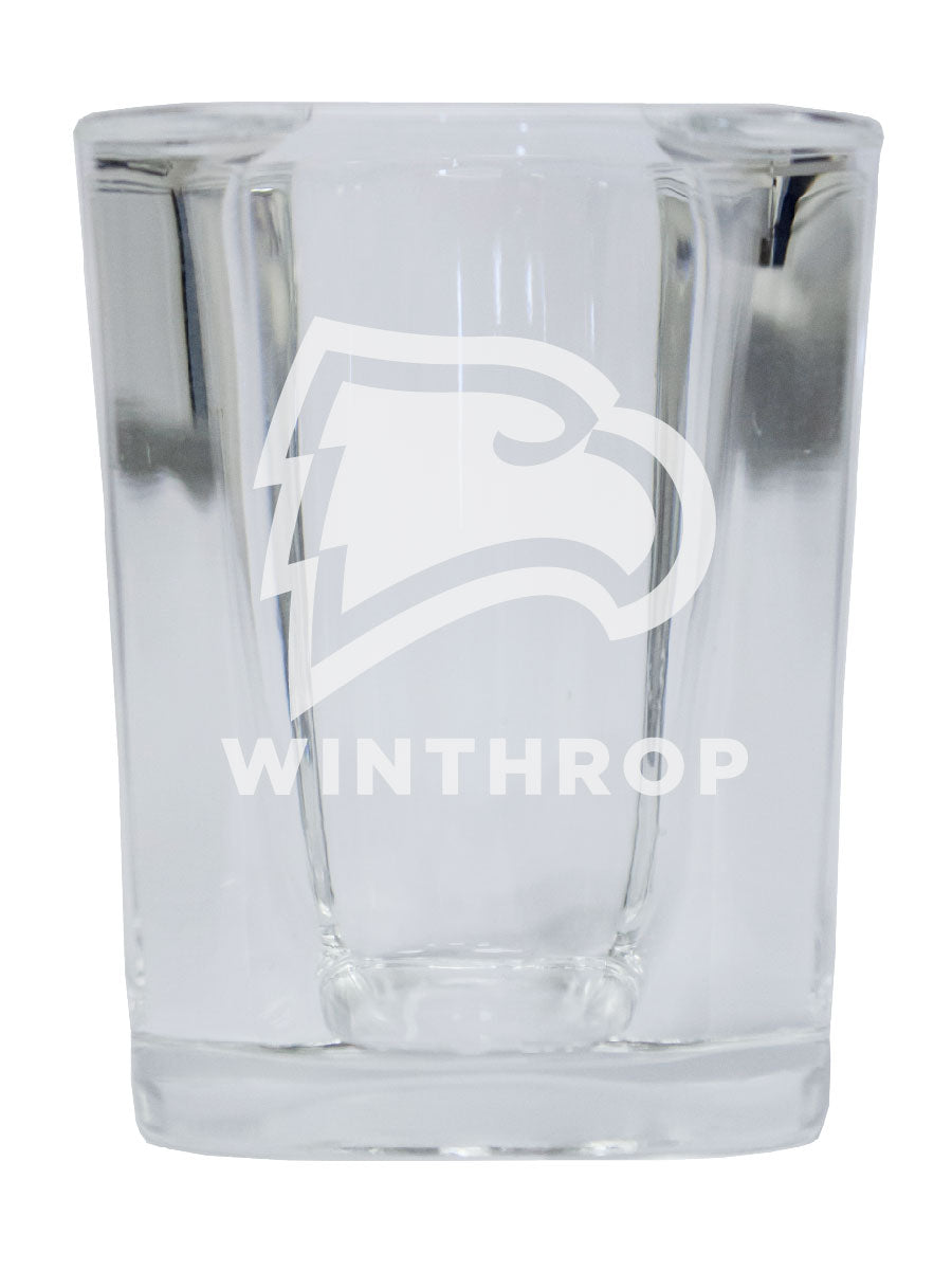 Winthrop University 2 Ounce Shot Glass Square Officially Licensed Collegiate Product 