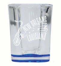 Load image into Gallery viewer, New Orleans Louisiana Souvenir 2 Ounce Engraved Shot Glass Square
